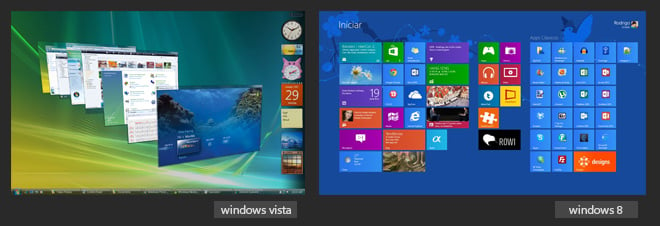 Windows vista e Windows 8