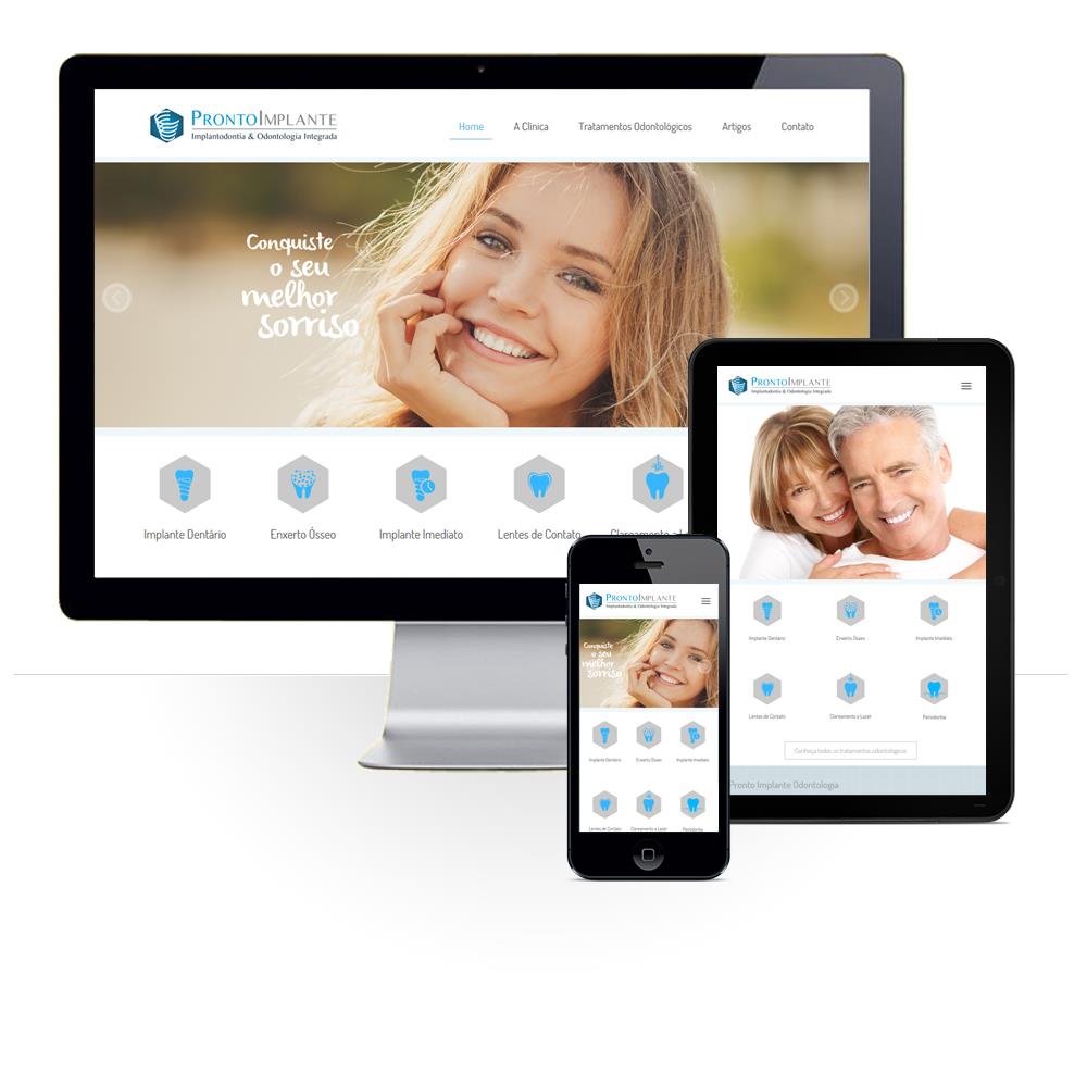 Layout responsivo do projeto de criação de sites:
