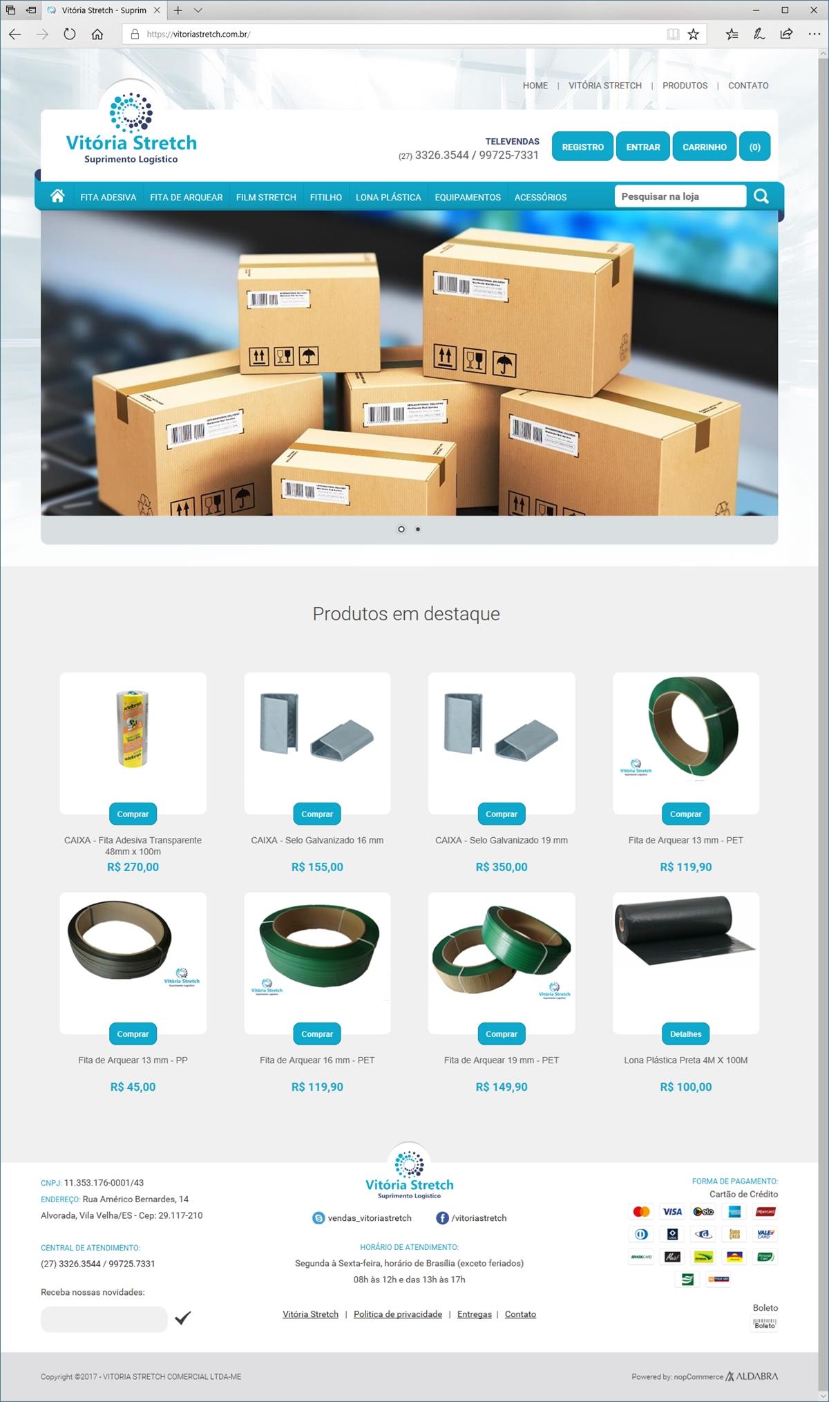 Projetos de e-commerce: